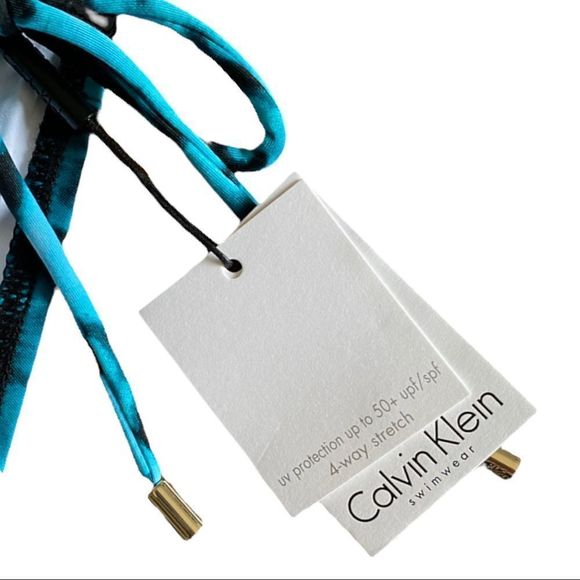 🆕: CK Swim: Hipster Brief Bikini Bottom With Drawstring Tie Sides - Picture 11 of 13